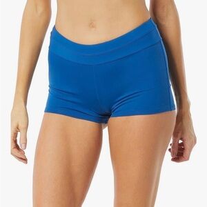NWT BEACH HOUSE SPORT Swim Short Blue Row Slim Fit High Waisted Swimsuit Bottom